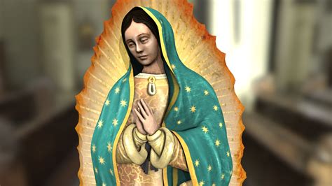 Virgin Mary Our Lady Guadalupe 3d Model 15 Fbx Obj Ma Free3d