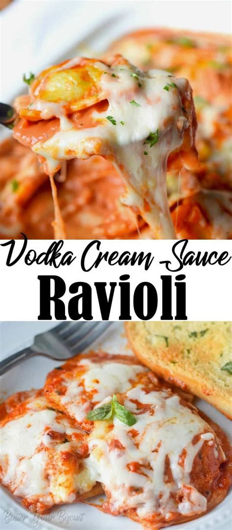 If two of your favorite things are vodka and pasta, then you'll love this penne alla vodka recipe! Baked Ravioli with Vodka Cream Sauce | Recipe | Pasta ...