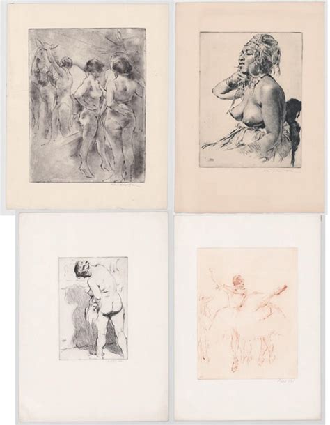 Sold Price Pal Fried Signed Etchings Nudes Women July 4 0120 9