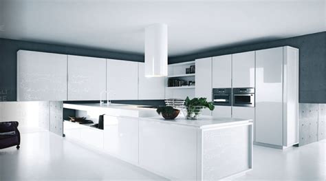 Modern Pure White Kitchen Cabinets and Accessories - Yara from Caesar