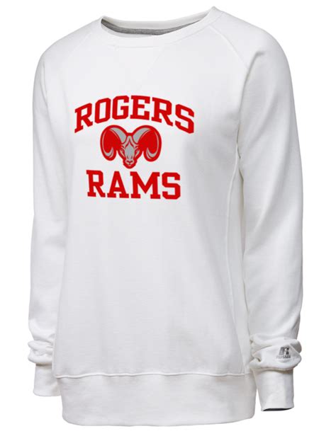 Rogers High School Rams Russell Athletic Womens Crewneck Sweatshirt