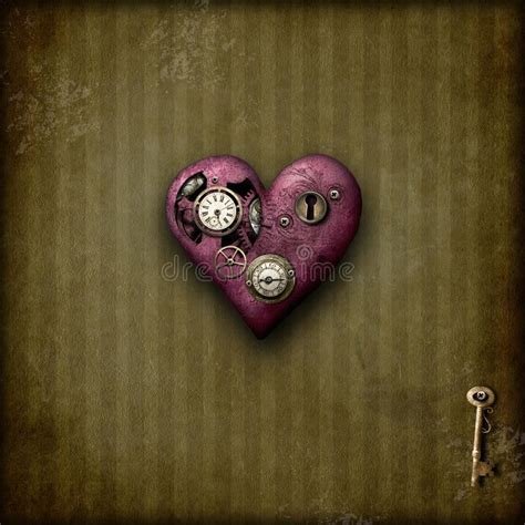 Steampunk Love Heart On Grunge Background Affiliate Love