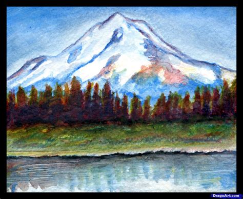 How To Draw A Realistic Landscape Draw Realistic Mountains Step By