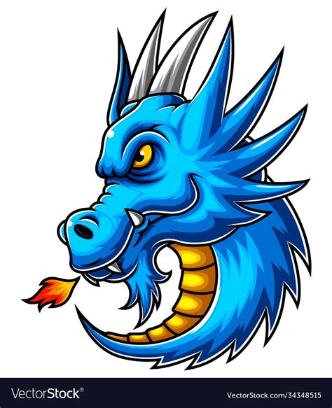 Dragon Mascot Logo Design Royalty Free Vector Image