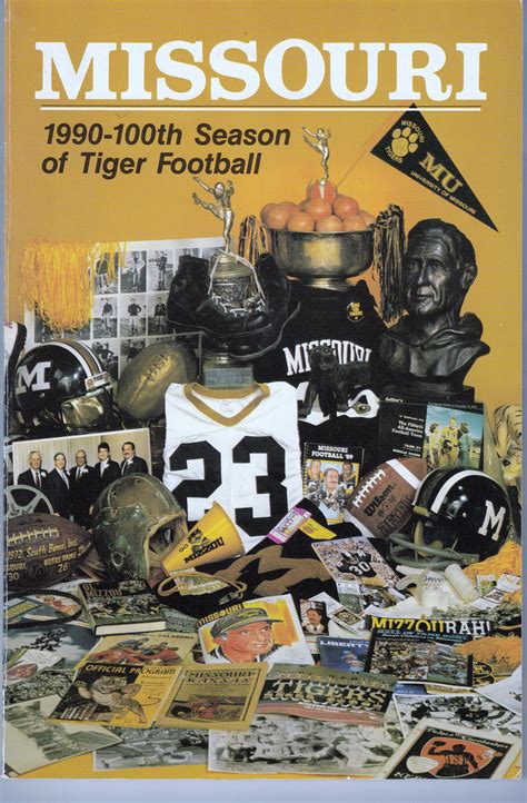 Mizzou Football Centennial 1990 Mizzou Football Mizzou Uk Football