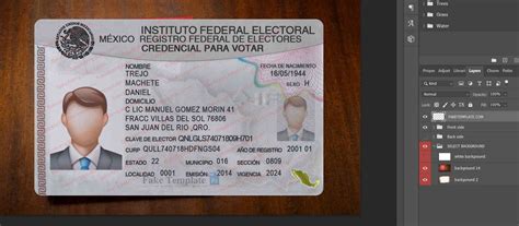 Social security number and is required for most government services. Mexico ID Card Template Psd - Mexican ID Card Template