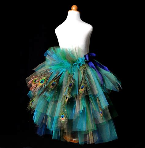Adult Womens Peacock Feather Bustle Tutupeacock Halloween Costume
