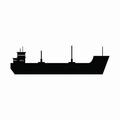Frachtschiff Carga Silueta Navio Nave Silhouette Svg