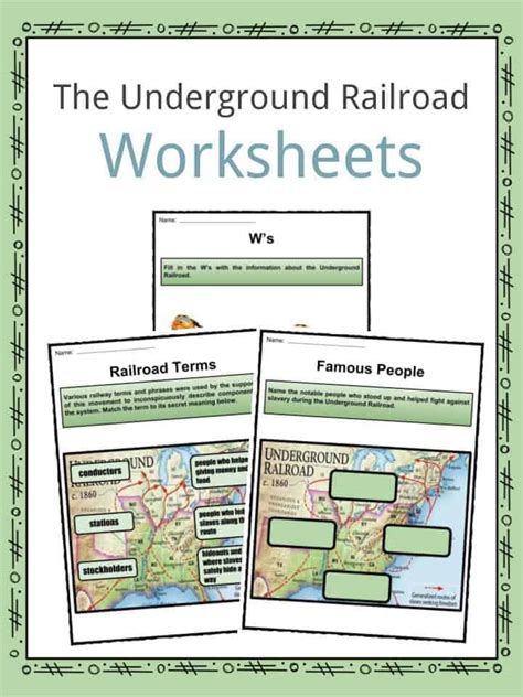 Underground Railroad Worksheets And Facts Route Reasons Legacy