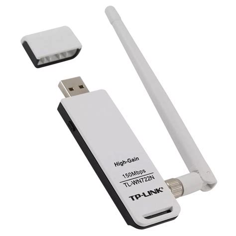 Moreover, the detachable antenna can be rotated and adjusted as needed to fit various operation environments. WIRELESS USB TP-LINK TL-WN722N redes---wifi adaptador-usb