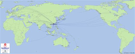 Cathay Pacific Destinations Map