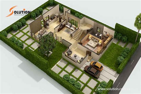 Các mẫu thiết kế biệt thự nhà vườn 1 tầng đẹp được thực hiện bởi kientrucla. Thiết kế biệt thự nhà vườn thoáng, sang trọng