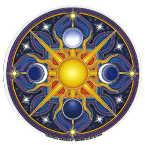 Celestial Mandala Art Decal Window Sticker