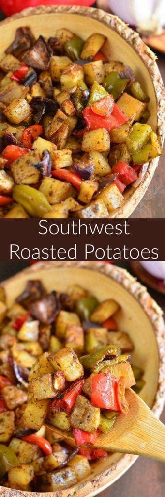 Make these crispy roasted parmesan potatoes for your sunday roast or pass them around at a party! Southwest Roasted Potatoes - Will Cook For Smiles