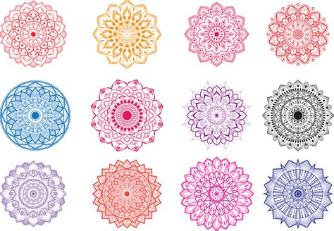 Different Types Of Mandala Designs 20339825 Vector Art At Vecteezy