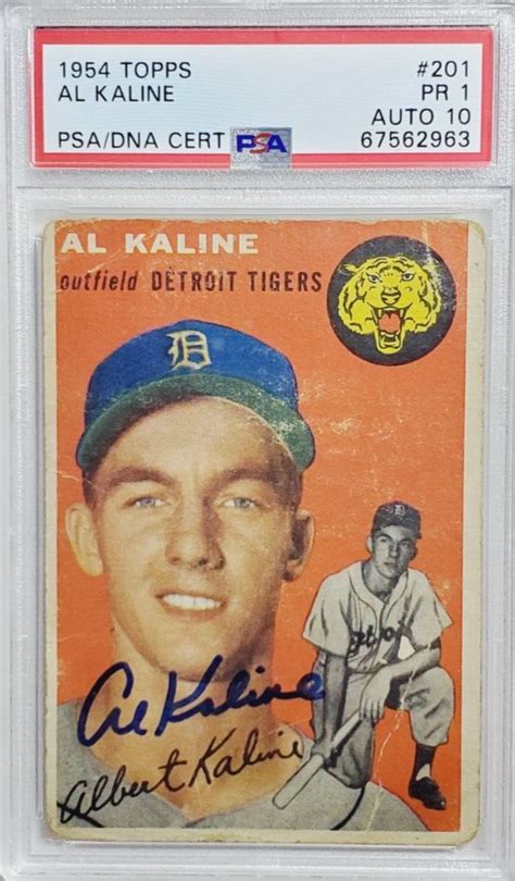 Al Kaline Autographed Memorabilia Signed Photo Jersey Collectibles