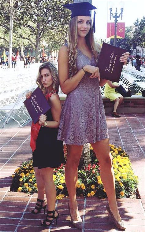 Tall Woman And Short Woman At Graduation By Lowerrider Tall Women Tall People Tall Guys