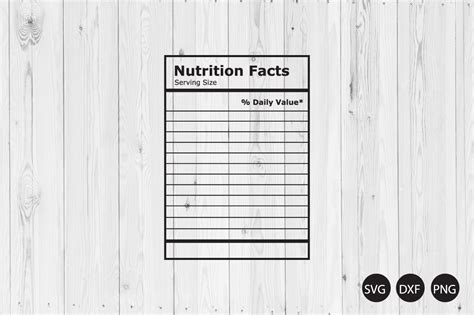 Custom Blank Nutrition Facts Template Our Free Nutrition Label Maker