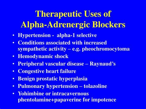 Ppt Alpha Adrenergic Blockers Powerpoint Presentation Free Download