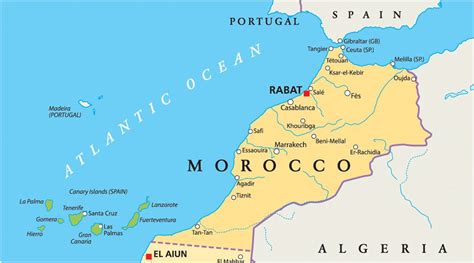 Canary Islands Map Tenerife Casablanca Marrakech Spain History