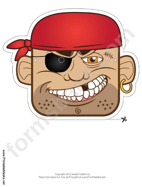 Talk Like A Pirate Day Activites Ideas Pirate Mask Template