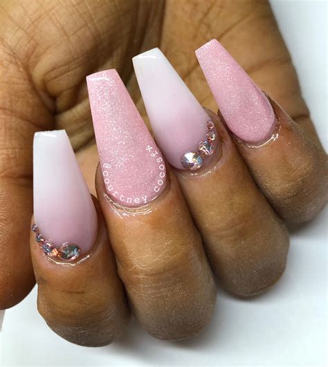 Pink Ombré Acrylic Nails Ombre Acrylic Nails Ombre Nails Pink Ombre