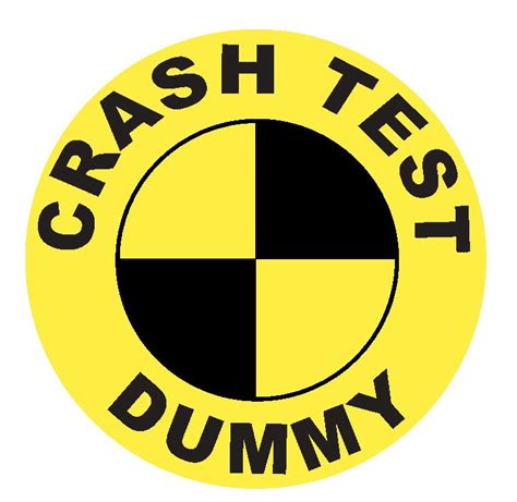 Crash Test Dummy Sticker Decal R4637 Crash Test Dummies Winter Park