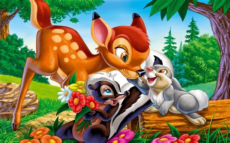 Bambi Thumper And Flower Cartoons Character From Disneys Image For