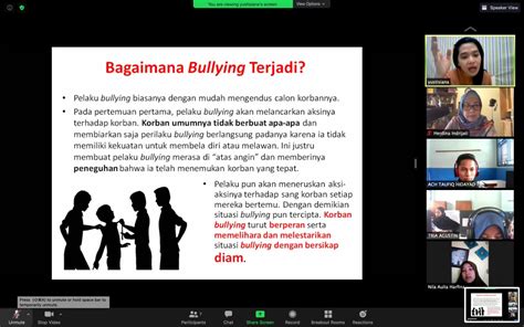 Tetap Mengabdi Di Tengah Pandemi Pelatihan Konselor Sebaya Untuk Prevensi Dan Kurasi Bullying
