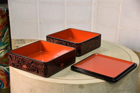 Japanese Lacquered Jubako Stacking Box Width215mm Buy Online