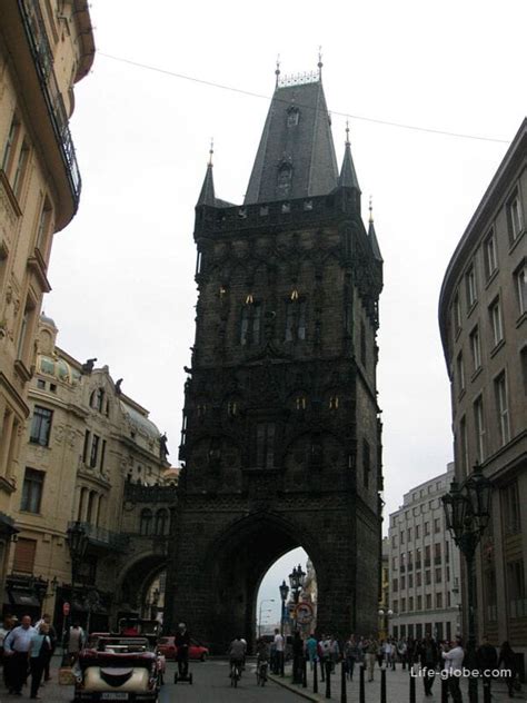Powder Gate In Prague Prašna Brana An Observation Deck In A Gothic