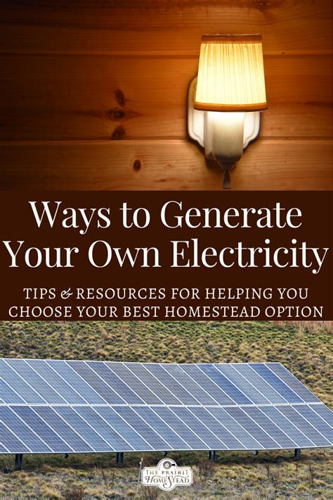 3 Ways To Generate Your Own Electricity United Push Back