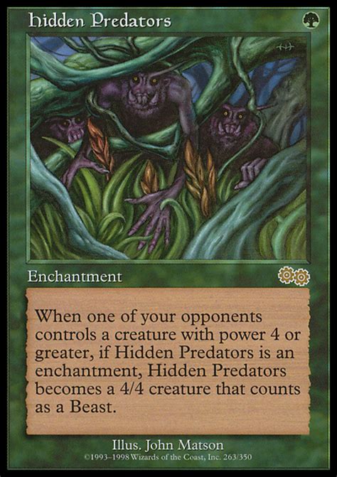 Hidden Predators Magic The Gathering Mtg Card