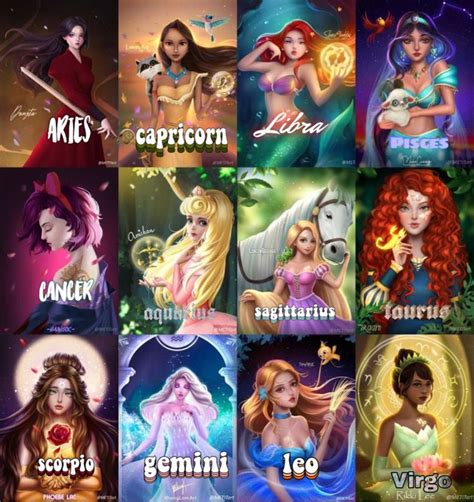 Which Disney Princess Are You🌩🍓 Zodiac Signs Pictures Zodiac