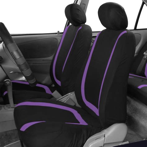 auto universal seat covers for car suv van purple combo w beige floor mat 49 99 picclick