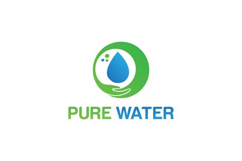Pure Water Logo Vector Natural Eco Grafika Przez Zaqilogo · Creative
