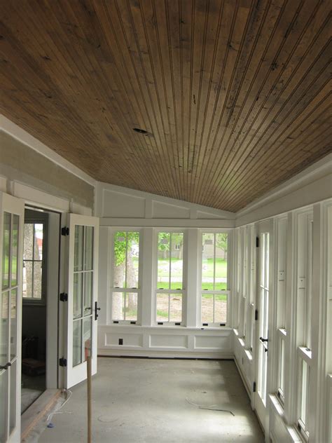 Beadboard on the ceiling.are you serious? Resawn White Oak Beadboard, Montana Reclaimed Lumber Co ...