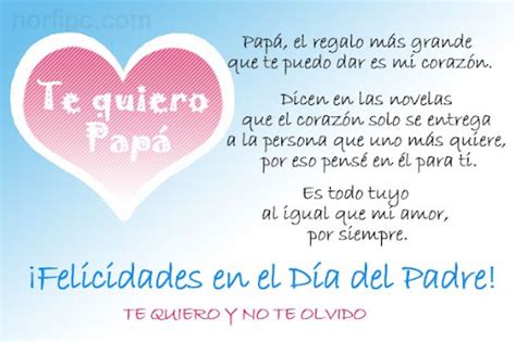 Imágenes Con Frases Y Poemas De Amor Para Mi Papa El Regalo Más