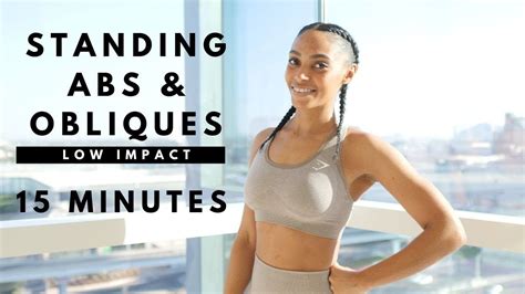 NO JUMPING Standing Abs Obliques HIIT Workout Low Impact Jump Workout Full Body Hiit