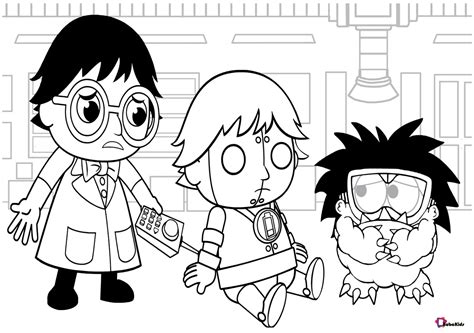 Coloring pages ryan's world 48373 in emperor kids. Ryan's world cartoon coloring pages - BubaKids.com