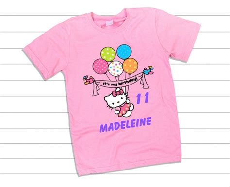 Hello Kitty Birthday Shirt Etsy