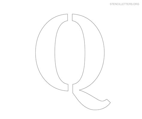 Stencil Letters Q Printable Free Q Stencils Stencil