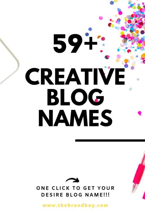 Here Are Some Creative Blog Names For Your Interests Catchy Words