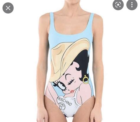 Betty Boop One Piece Swimsuit Womens Fashion Swimwear Bikinis