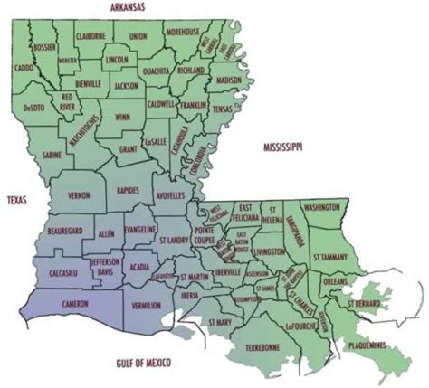 Louisiana Maps Map Of Louisiana Parishes Interactive Map