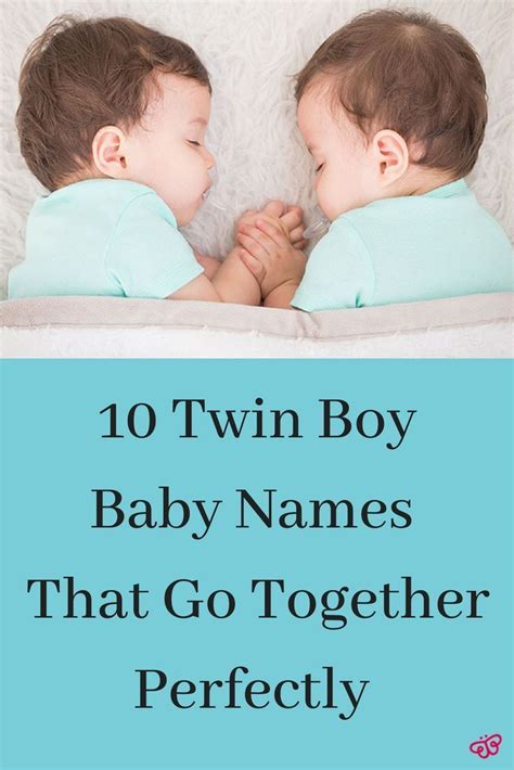 10 Twin Boy Baby Name Combos That Go Perfectly Together Twin Boy