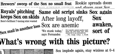 How The 1995 White Sox Lost A Season In 10 Days