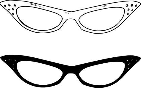 Retro Glasses Clip Art Free Vector 4vector
