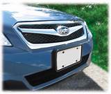 Subaru Crosstrek Front License Plate Bracket Images