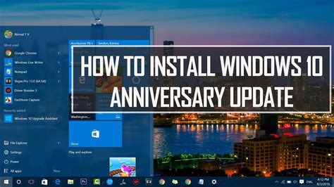 How To Install Windows 10 Anniversary Update Youtube